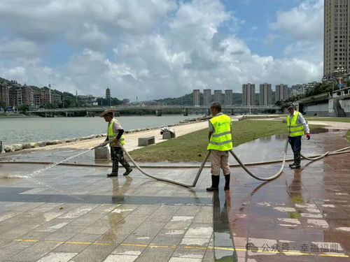 台风过后,他们积极恢复城市 颜值