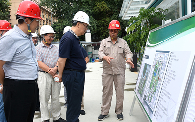 省地矿局王建明局长一行到川勘集团调研指导工作
